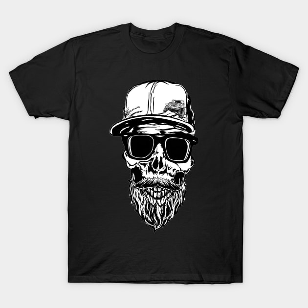 Bearded Jeeper Skull T-Shirt by The Bearded Jeeper Store